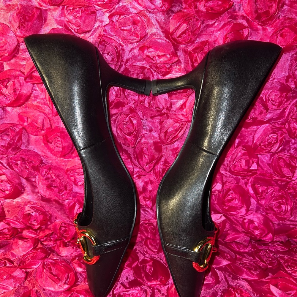 jeffrey cambell LINNAE KITTEN PUMP BLACK - Picture 7 of 12